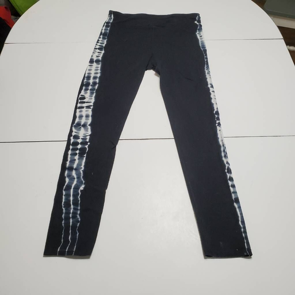 Perfectly Soft Perfectly You Womens Yoga High Rise‎ Leggings Black Abstract L